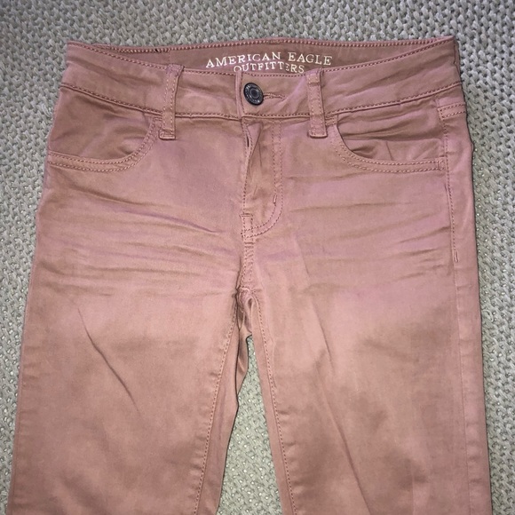 *NWOT* American Eagle Dusty Rose Jeggings - Picture 3 of 5